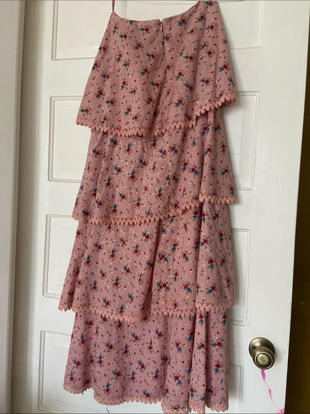 NWT Eddy Primrose and Floral Tiered Brenda Skirt Size Small